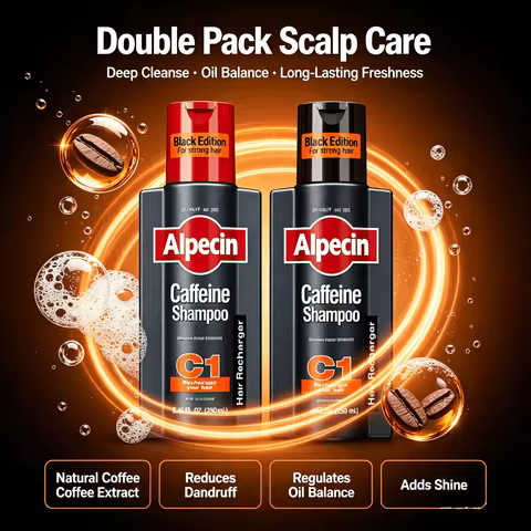Germany Alpecin C1 Caffeine Shampoo Anti Hair Loss Oil Control Dandruff Removal Deeply Cleanses Hair