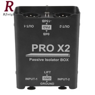 New 2-Way Audio Isolator Audio Current Eliminator XLR 6.5 Permalloy Isolator Mixer Live Broadcast