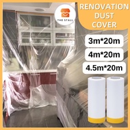 Pre-Taped Plastic Drop Sheet / Renovation Dust Cover/ HIP Prevention Masking film