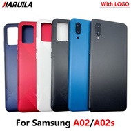 For Samsung Galaxy A02 A02S Back Glass Battery Cover Camera Rear Glass with lens Repair Parts