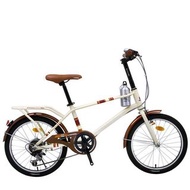 BIKEONE L2 Mini Coffee 20吋6速SHIMANO變速小徑車 城市休閒咖啡車 都會時尚風 置物籃 後座 飲料架 二手
