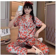 #MIU pajama for women terno korean floral printed sleepwear silk night wear