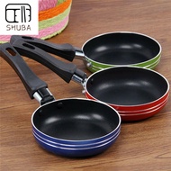 SHUBA Portable Non-stick Round Mini Skillet Griddle Pan Frying Pan Saucepan