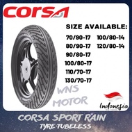 TAYAR CORSA SPORT RAIN 70/90x17-80/90x17-90/80x17-110/70x17-130/70x17 (Tayar Terbaru Tahun 2024)