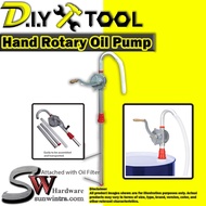 SW Hardware 44 Gallon Aluminium Diesel Manual Hand Pump Rotary Oil Pump Drum Pump Barrel Pump Fuel P