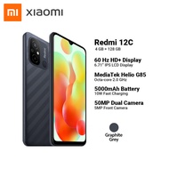 Xiaomi Redmi 12C โทรศัพท์มือถือ สมาร์ทโฟน Ram 4GB/Rom 128GB CPU 2.0GHz Octa Core หน้าจอ 6.71 นิ้ว แบตเตอรี่ 5000mAh (สีเทาดำ) ของแท้ของใหม่ 100% รับประกันศูนย์ 1 ปี
