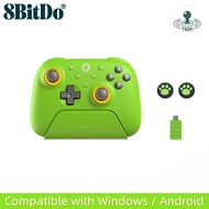 Original 8BitDo Ultimate Controller พร้อมแท่นชาร์จและตัวรับสัญญาณอะแดปเตอร์2.4G สำหรับ PC Windows An