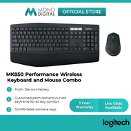 Logitech MK850 Performance Wireless Keyboard and Mouse Combo - Bluetooth and 2.4Ghz wireless connect