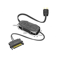 Universal PC Fan ARGB Controller Black ARGB Controller Long-lasting for LED Lighting Strip