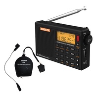 XHDATA | XHDATA FM/MW/SW/LW Airband Receiver R108 Portable DSP Radio 500 Presets LCD Alarm Clock Wit