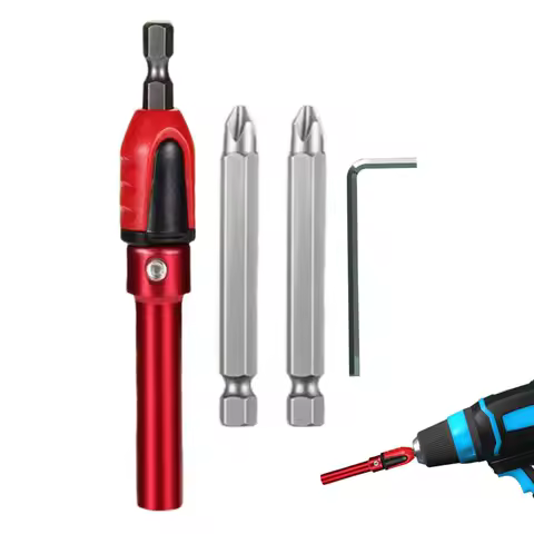 Drill Bit Holder Set Aluminum Alloy Precise Drill Bit Holder Extend Socket Drill Bit Holder Screwdri