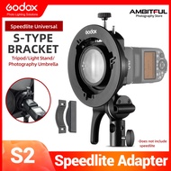 Godox S2 Bowens Mount Flash S-type Holder Bracket for Godox V1 V860II AD200 AD400PRO Speedlite Flash
