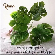 Daun Monstera Plastik/monstera artificial dekorasi rumah/monstera palsu / bunga plastik