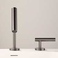 Hot and Cold Brass Rotating Basin Faucet, Separate Hot and Cold Bathroom Cabinet, Dual Handle Faucet