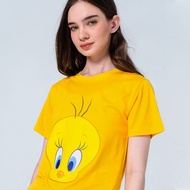 Looney Tunes Tweety Head Tweety Yellow Short Sleeve T-Shirt + Long Sleeve