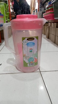Teko Plastik Eskan Jumbo Uk 3 Ltr Bening Moting Bunga Teko Plastik Kuat Aman dan Estetik Food Grade