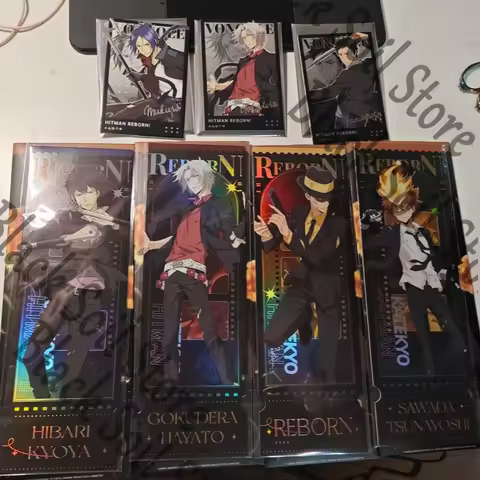Anime HITMAN REBORN! Sawada Tsunayoshi Reborn Sasagawa Ryōhei Cosplay Cartoon Merch Genuine Laser Ti