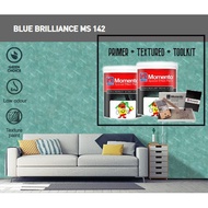 MS 142 BLUE BRILLIANCE • 1L Momento Set • Textured Series - Sparkle Silver • Nippon • Interior Wall