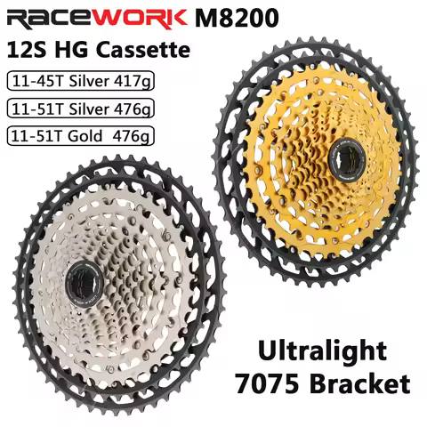 RACEWORK 12 Speed Cassette MTB 12S Ultralight HG Cassettes 11-45T 11-51T Mountain Bike Freewheel Gra
