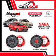SHUTTLE LAB Speaker Saga VVT FLX BLM Plug and Play Speaker PNP Front Rear Door PROTON SAGA 2008-Late