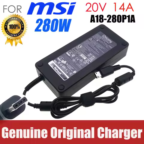 Genuine Chicony A18-280P1A 20V 14A 280W Power Supply AC Adapter for MSI GP76 GE66 GE76 GP66 Leopard 