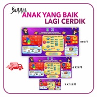 BANNER ANAK YANG BAIK LAGI CERDIK (ABC) FAST SHIPOUT