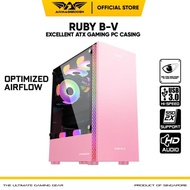 Limited Casing PC Armaggeddon Ruby B-V Casing PC Gaming ATX | PINK PC