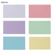 Oathnic 50 Pieces Colored Note Paper 3x5Inch Ruled Study Card Note Card Vocabulary Card Lined Noteca