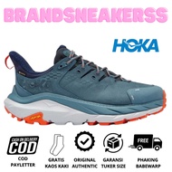 Original Hoka Kaha 2 Low-Cut Goretex Waterproof Goretex Blue Original Cross Country Running Hiking S