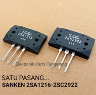 TRANSISTOR SANKEN 2SA1216 2SC2922 II RRT (SATU SET) TR SANKEN 2SA1216 TR SANKEN 2SC2922 A1216 IC TRA