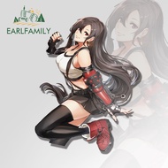 EARLFAMILY 13cm x 9.8cm for TIFA FF14 Car Stickerss Anime Waterproof Game Decals Scratch-Proof Car D