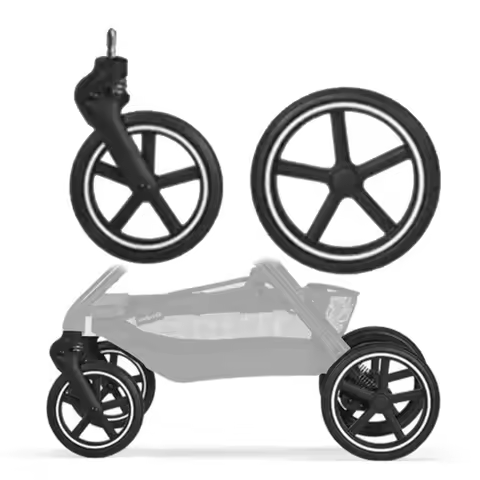 Pram Wheel For Cybex Eezy S/Twist +2 Buggy Baby Trolley Front Or Rear One With Bearings Stroller Par