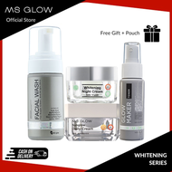 Ms Glow Beauty Paket Whitening Skincare Wajah Agar Cepat Putih - Satu Paket Day And Night Cream - Ms Glow Beauty Original