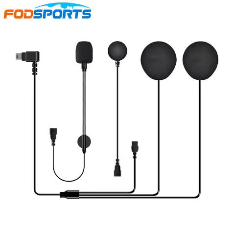 Fodsports FX30C Pro Parts Speakers 2pin Square Port Helmet Bluetooth Headset Motorcycle Accessories 