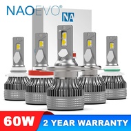 NAOEVO H7 H4 LED 60W 20000LM Car Headlight H1 H8 H9 H11 LED Bulb HB5 9007 H13 9005 HB3 9006 HB4 Auto