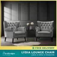 Lounge Chair 1 / 2 / 3 Seater Sofa Velvet Fabric LYDIA Flexidesignx