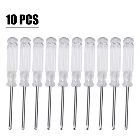 10Pcs Cross Slotted Screwdriver 95mm/3.74Inch Disassemble Furniture Toys Repair Hand Tool Slotted Cr