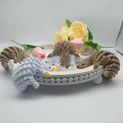 2025 Pangolin, 3D Printed Pangolin Statue, Animal Model Decoration, Indoor and Outdoor Decoration De
