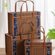 MXMUSTY1 Storage Basket Creative Bamboo Camping Outdoor Picnic Moon Cake Folding Gift Box