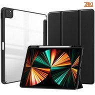IPad Air 11 Leather Case" M2/M3 13" M2/M3/iPad Pro M4 11"/13" 2024 Zaki SlimFit Clear