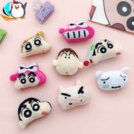 Japanese Cartoon Crayon Shin-Chan Doll Brooch Accessories Xiaobai Dumb Plush Brooch diy Hair Accesso