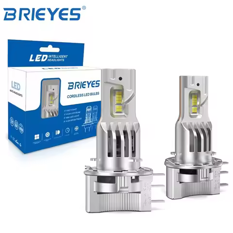 BRIEYES Car H15 LED Bulb Daytime Running Light & High Beam 6500K White 400% Brighter Than Halogen Wi