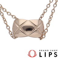 Chanel Coco Crush Necklace J11356 (Head (approx. cm): Height 0.8 x Width 1.3 x Depth 0.5; Chain: app