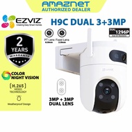 NEW Ezviz H9C Dual 2K Dual-Lens Pan & Tilt Wi-Fi Camera 3+3MP CCTV Outdoor Camera READY STOCK