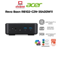 ACER RENO BOX RB102-CZN-35400W11 / R3 5400U / 8GB DDR4 / 512GB / Wifi / Win11 / 3 yr onsite /  Offic