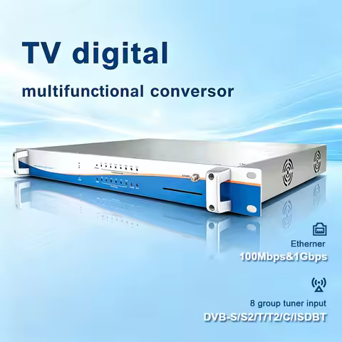 8-channel Tuner 2 HD Encoder Modulator Tuner to IP HD to RF DVB-S2 DVB-T T2 DVB-C ISDBT to IP Ocam D