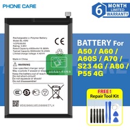 PhoneCare Battery For ITEL A50 A667LP/A60 A662L/A60S A662LM/A70 A665L/S23 4G S665L/A80 A671LC/P55 4G