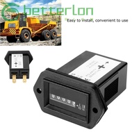 BETTER-LONTIME Hour Meter Timer, DC Timer Engine Hour Meter, Universal 12-36V Mechanical Hour Meter 