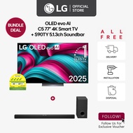 [New] LG OLED evo AI C5 77" 4K Smart TV + S90TY 5.1.3ch Soundbar [Bundle Deal]