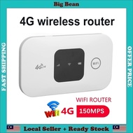 4G Pocket WiFi Router Mobile Hotspot 150Mbps Wireless Router with SIM Card Slot Wide Coverage Broadb